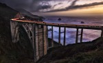 Bixby Bridge, in Big Sur, California, at sunset