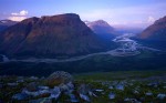Rapa River Valley in Sarek National Park, Sweden
